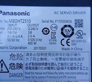 PANASONIC MBDHT2510 servo driver MBDHT2510 60days warranty