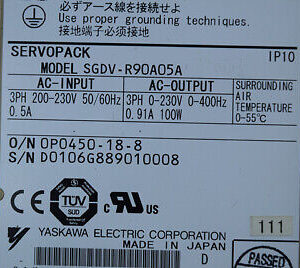 YASMKAWA SGDV-R90A05A servo driver SGDVR90A05A 60days warranty