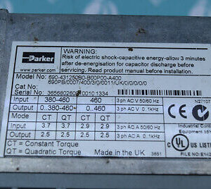 PARKER 690-431250B0-B00P00-A400 inverter 690431250B0B00P00A400 60days warranty