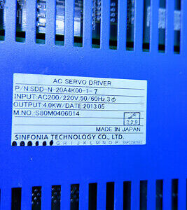 SHINKO SDD-N-20A4K00-1-7 ac servo driver SDDN20A4K0017 60days warranty