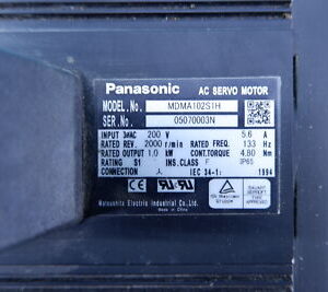 PANASONIC MDMA102S1H ac servo motor MDMA102S1H 60days warranty