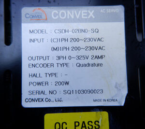 CONVEX CSDH-02BN0-SQ ac servo driver CSDH02BN0SQ 60days warranty