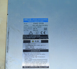 ESTIC ENRZ-DU20 ac servo ENRZDU20 60days warranty