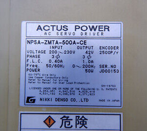 NIKKI DENSO NPSA-ZMTA-500A-CE NPSAZMTA500ACE 60days warranty