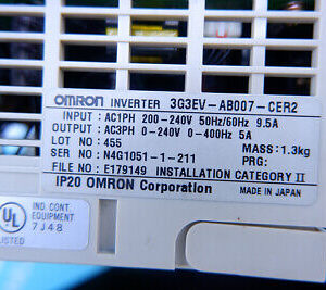 OMRON 3G3EV-AB007-CER2 3G3EVAB007CER2 60days warranty