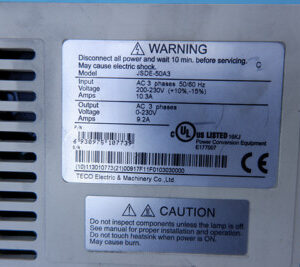 TECO JSDE-50A3 servo driver JSDE50A3 60days warranty