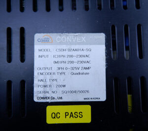 CONVEX CSDH-02AA01A-SQ ac servo driver CSDH02AA01ASQ 60days warranty